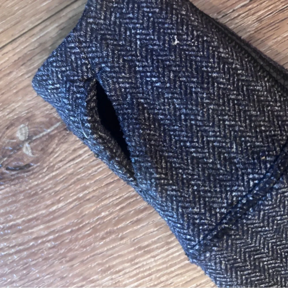 LS Scuba TOP & BOTTOM SET Lululemon herringbone black crop wunder under - Picture 7 of 8